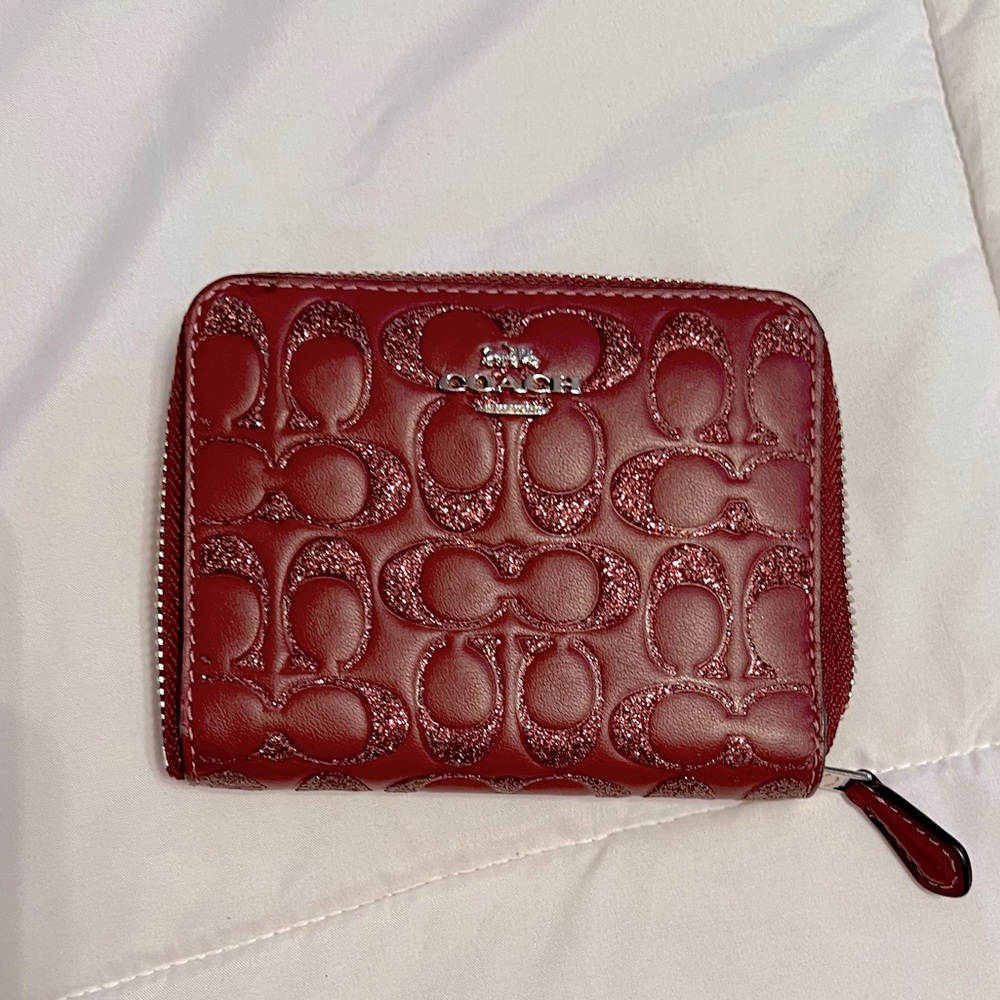 Coach zip around wallet